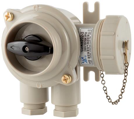 Watertight Receptacle With Switch, CZKS109-3 and CZKS202-3